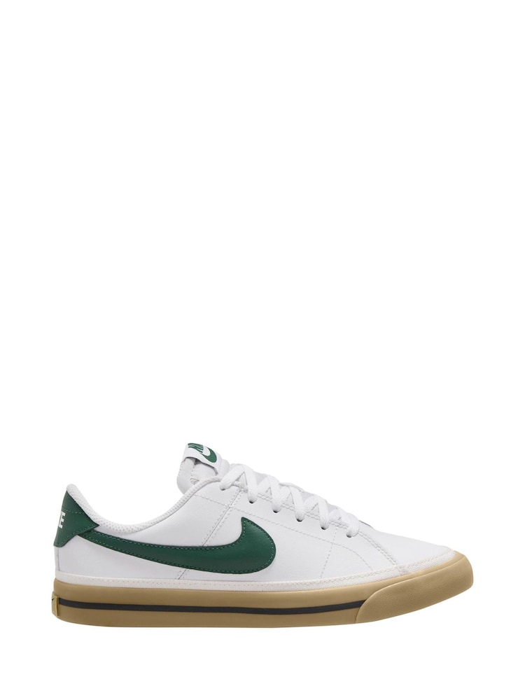Nike White/Fir Green Court Legacy Trainers - Image 1 of 4 Nike White/Fir Green Court Legacy Trainers - Image 1 of 4