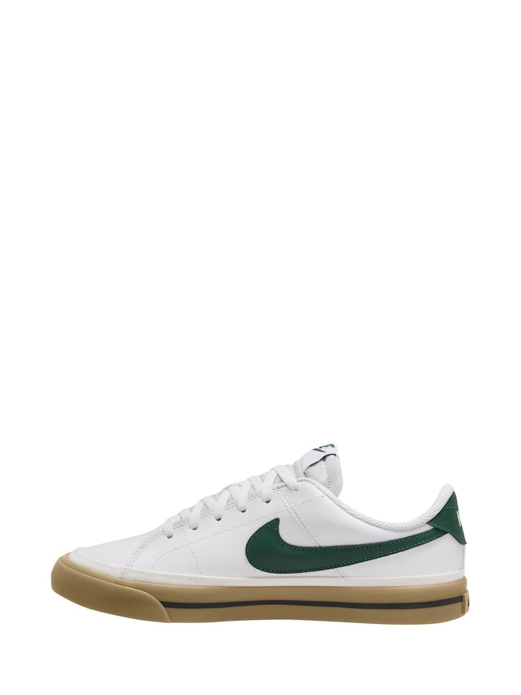 Nike White/Fir Green Court Legacy Trainers - Image 2 of 4 Nike White/Fir Green Court Legacy Trainers - Image 2 of 4