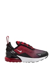 Nike Gym Red Black Junior Air Max 270 Trainers - Image 1 of 4