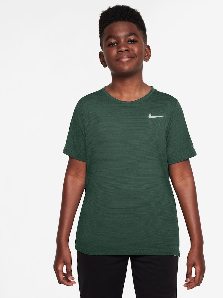 Nike Fir Green Dri-FIT Miler Training Top - Image 1 of 4