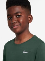Nike Fir Green Dri-FIT Miler Training Top - Image 3 of 4