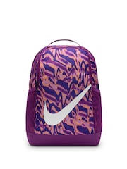 Nike Bold Berry All-Over Print Brasilia Backpack - Image 1 of 8