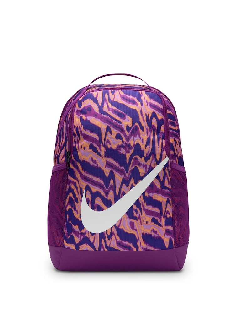 Nike Bold Berry All-Over Print Brasilia Backpack - Image 1 of 8
