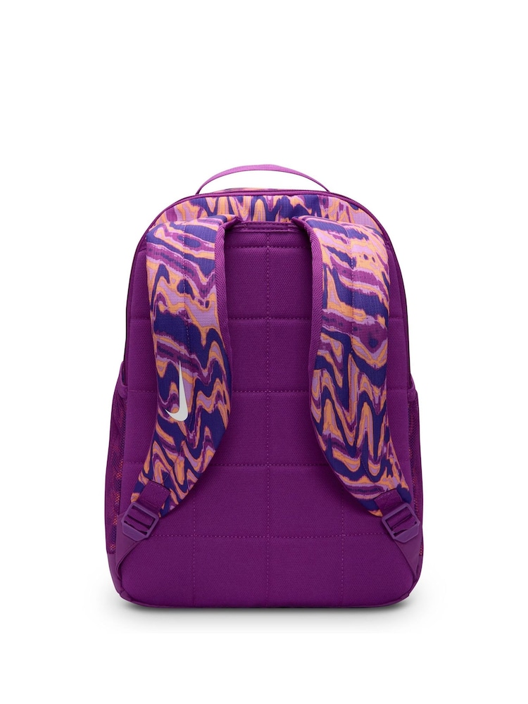 Nike Bold Berry All-Over Print Brasilia Backpack - Image 2 of 8
