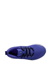 Nike University Blue/White Youth Omni Court Trainers - Image 3 of 4