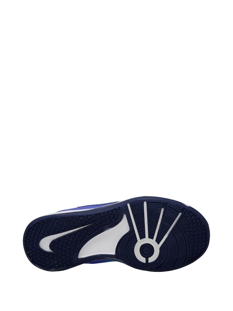 Nike University Blue/White Youth Omni Court Trainers - Image 4 of 4