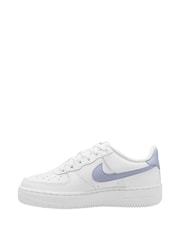 White Ghost Grey - Zapatillas de deporte Air Force 1 para jóvenes de Nike - Imagen 2 de 4