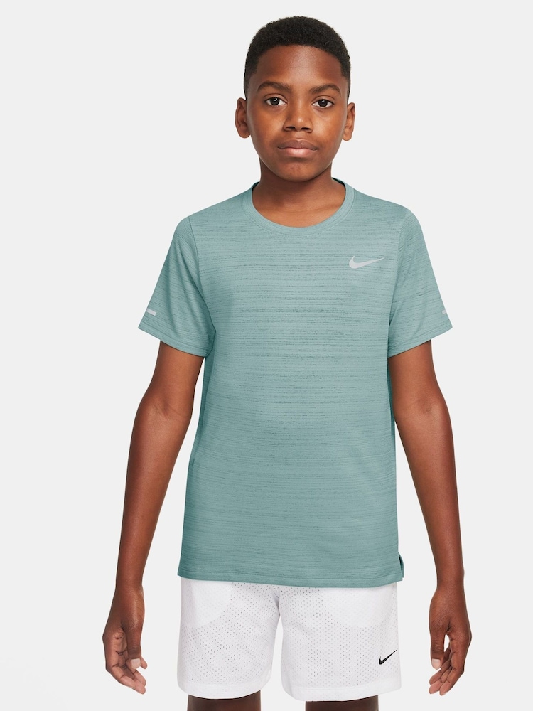 Nike Cannon Green Dri-FIT Miler Training Top - Image 1 of 3