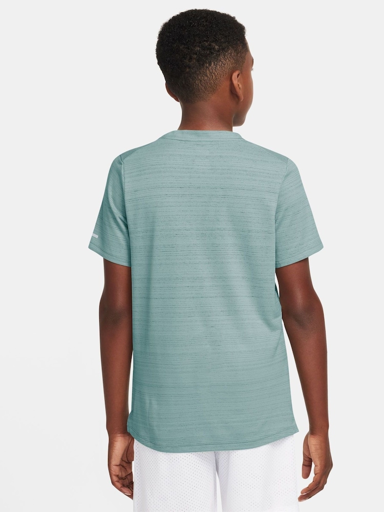 Nike Cannon Green Dri-FIT Miler Training Top - Image 2 of 3