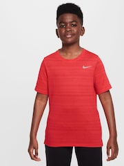 Nike Light Crimson Dri-FIT Miler Training Top - Image 1 of 4