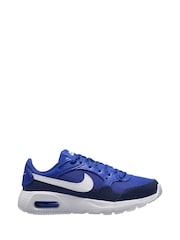 Nike Hyper Royal Blue White Youth Air Max SC Trainers - Image 7 of 8