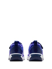 Nike University Blue/White Junior Omni Court Trainers - Image 6 of 9