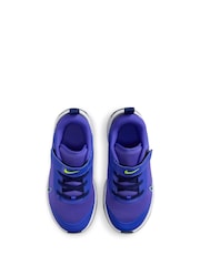 Nike University Blue/White Junior Omni Court Trainers - Image 7 of 9