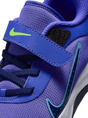 Nike University Blue/White Junior Omni Court Trainers - Image 8 of 9