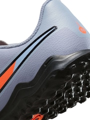 Nike Blue Tiempo Legend 10 Club Turf Low Football Boots - Image 9 of 10