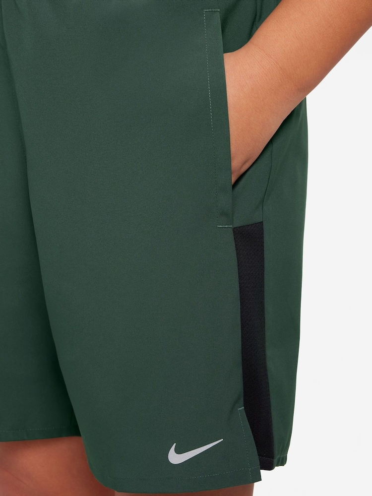 Nike Fir Green Dri-FIT Challenger Training Shorts - Image 4 of 4 Nike Fir Green Dri-FIT Challenger Training Shorts - Image 4 of 4