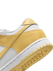 Blanco/limón - Zapatillas infantiles Dunk Bajo de Nike - Imagen 10 de 10