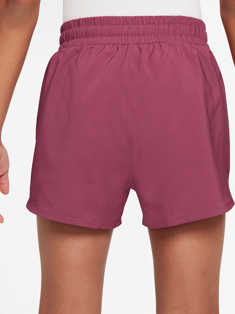 Nike Beet Pink Dri-FIT One High Waisted Shorts - Image 2 of 4
