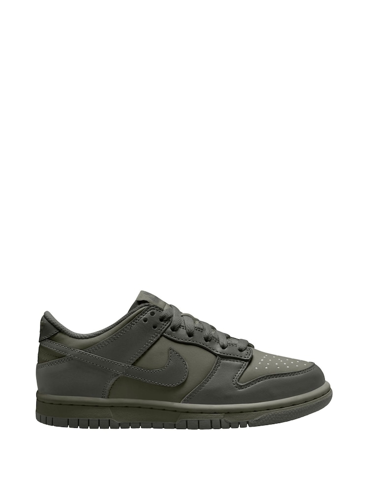Nike Grey Youth Dunk Low Trainers - Image 1 of 4
