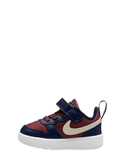 Nike Dark Team Red/Navy Infant Court Borough Low Recraft Trainers - Image 2 of 4