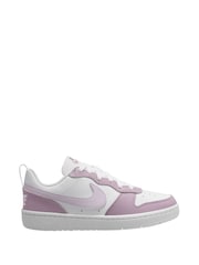 White/Pink Plum - Zapatillas de deporte bajas Youth Court Borough Recraft de Nike - Imagen 1 de 4