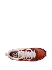 Nike Dark Team Red/Rose Pink Youth Court Borough Low Recraft Trainers - Image 3 of 4