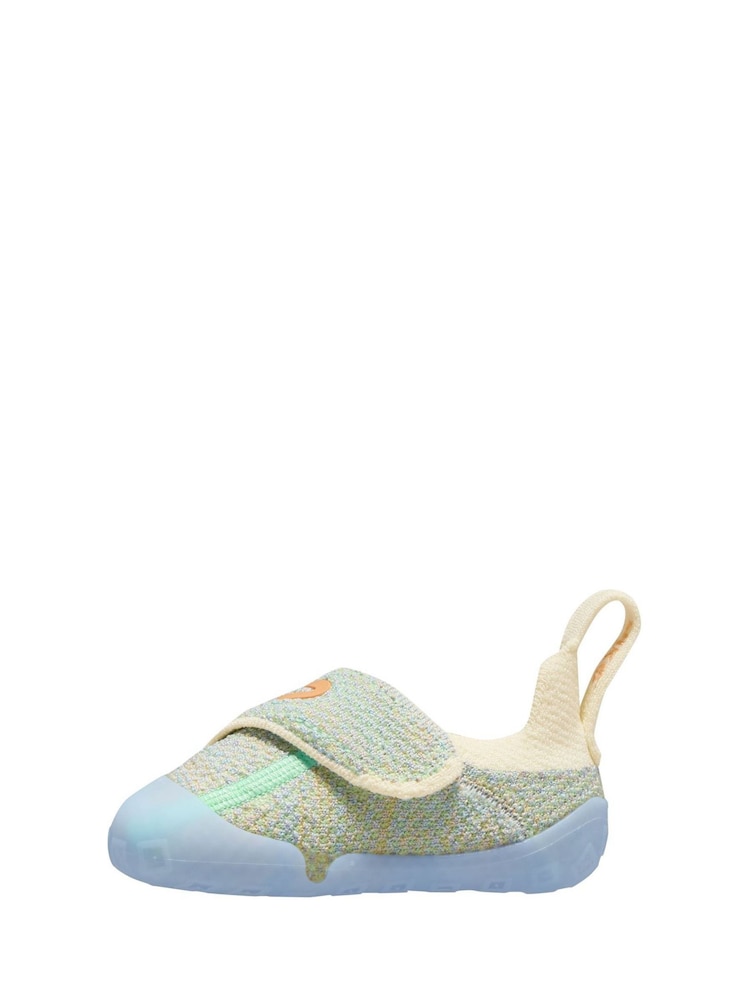 Nike Mint Green and Blue Infant Swoosh 1 Trainers - Image 2 of 4