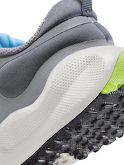 Zementgrau/Blau - Nike Revolution 7 Sportschuhe für Kinder - Bild 10 von 10