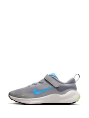 Zementgrau/Blau - Nike Revolution 7 Sportschuhe für Kinder - Bild 4 von 10