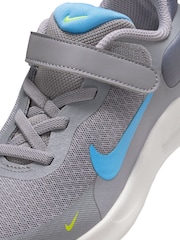 Zementgrau/Blau - Nike Revolution 7 Sportschuhe für Kinder - Bild 9 von 10