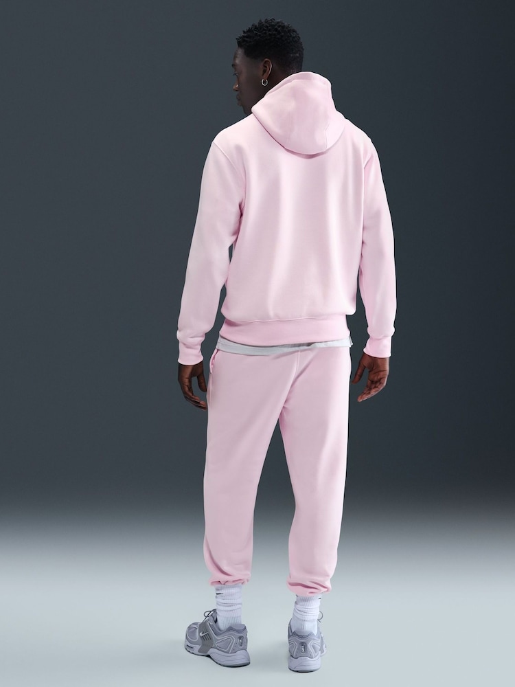 Nike Red Club Pull Over Hoodie - Image 2 of 5 Nike Red Club Pull Over Hoodie - Image 2 of 5