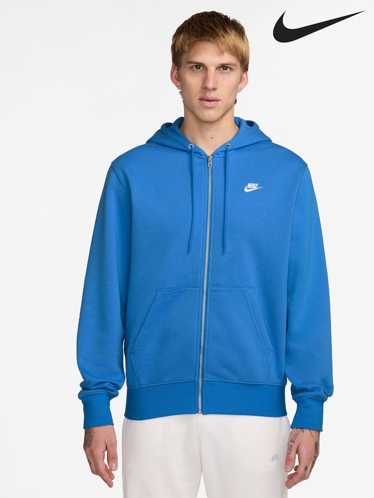Photo Blue - Nike Club Kapuzenjacke mit Reißverschluss - Bild 4 von 4