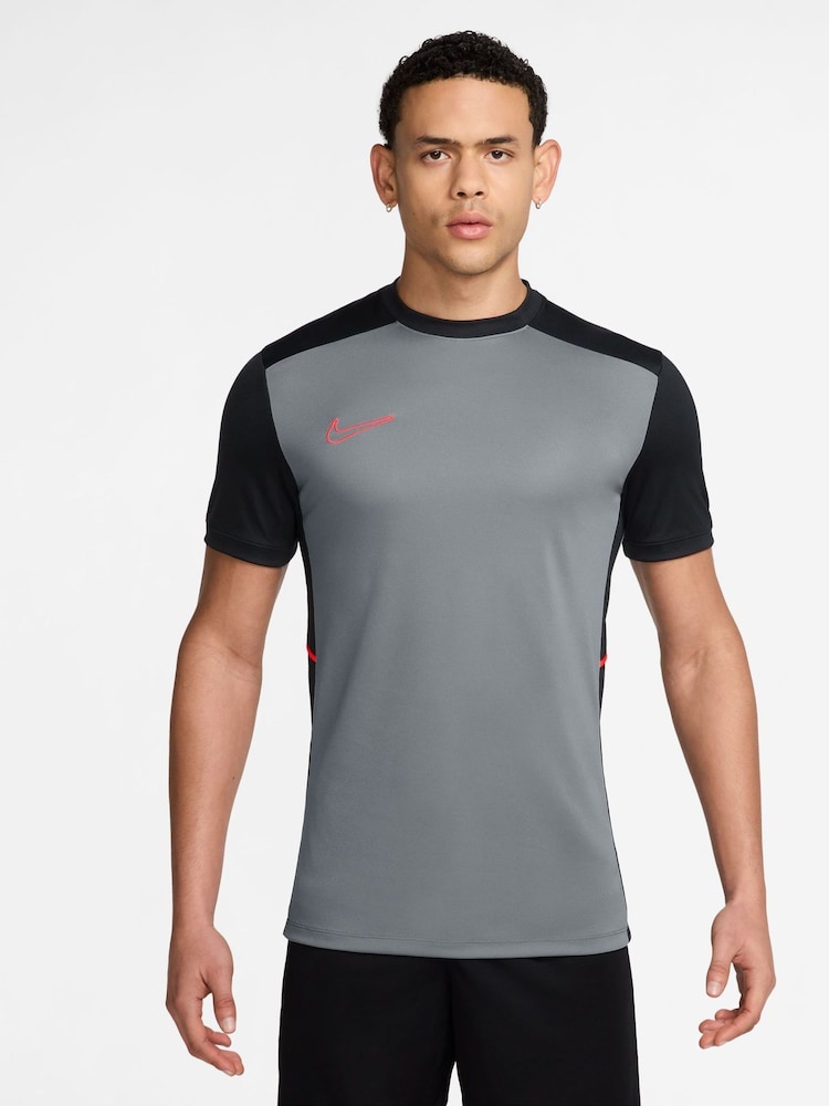 Nike Cool Grey Academy Dri-FIT Short Sleeve Football Top - Image 1 of 3