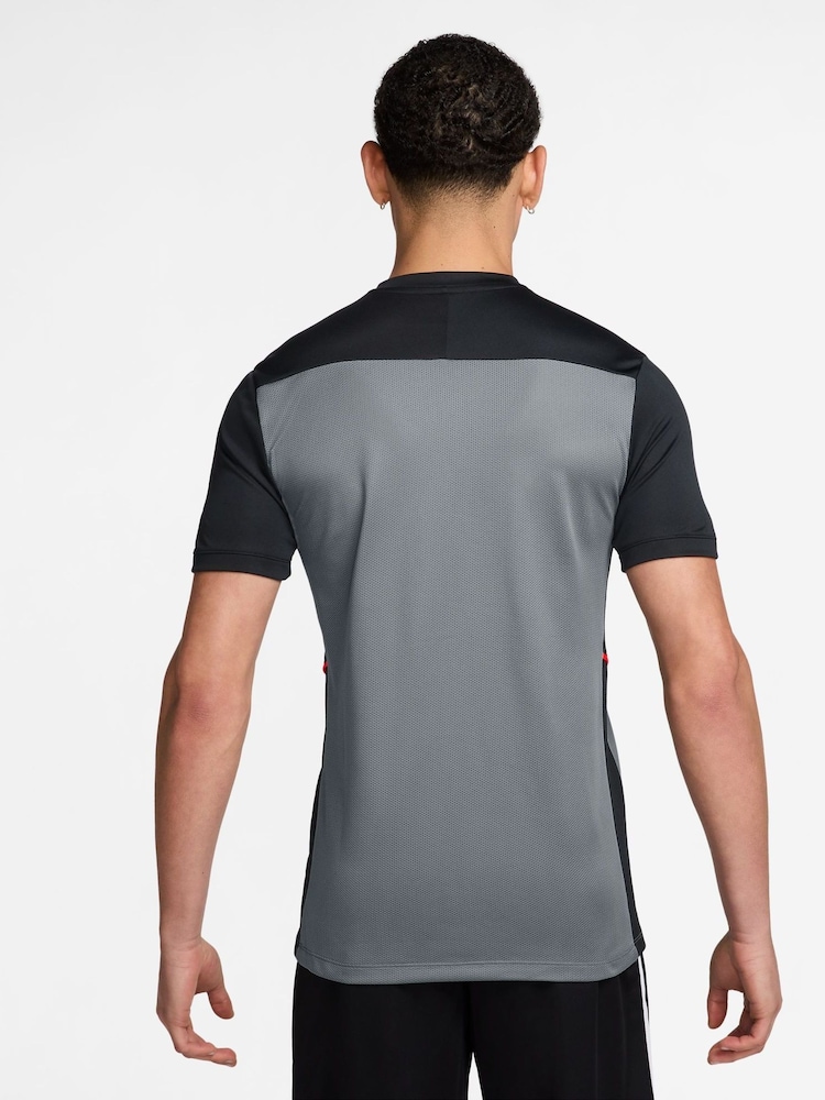 Nike Cool Grey Academy Dri-FIT Short Sleeve Football Top - Image 2 of 3