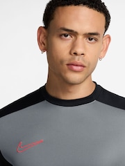 Nike Cool Grey Academy Dri-FIT Short Sleeve Football Top - Image 3 of 3