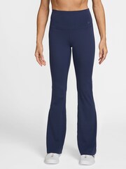 Nike Midnight Navy Zenvy High-Waisted Flared Leggings - Image 1 of 3