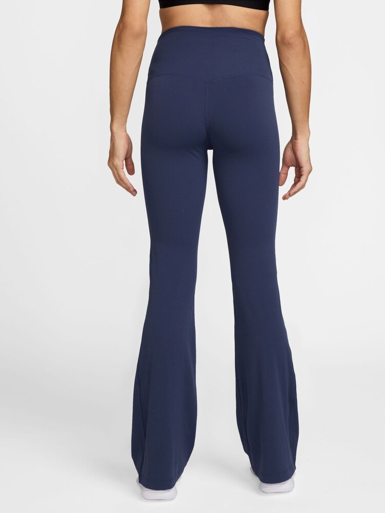 Nike Midnight Navy Zenvy High-Waisted Flared Leggings - Image 2 of 3