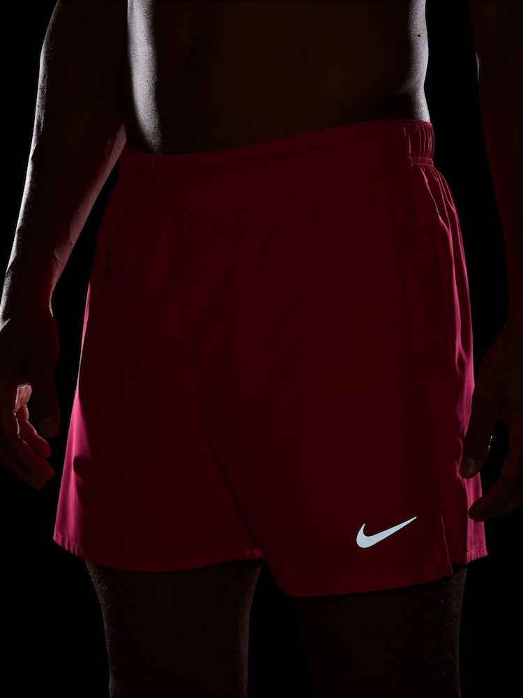 Nike Red Challenger Dri-FIT 5 Inch 2-In-1 Training Shorts - Image 5 of 5
