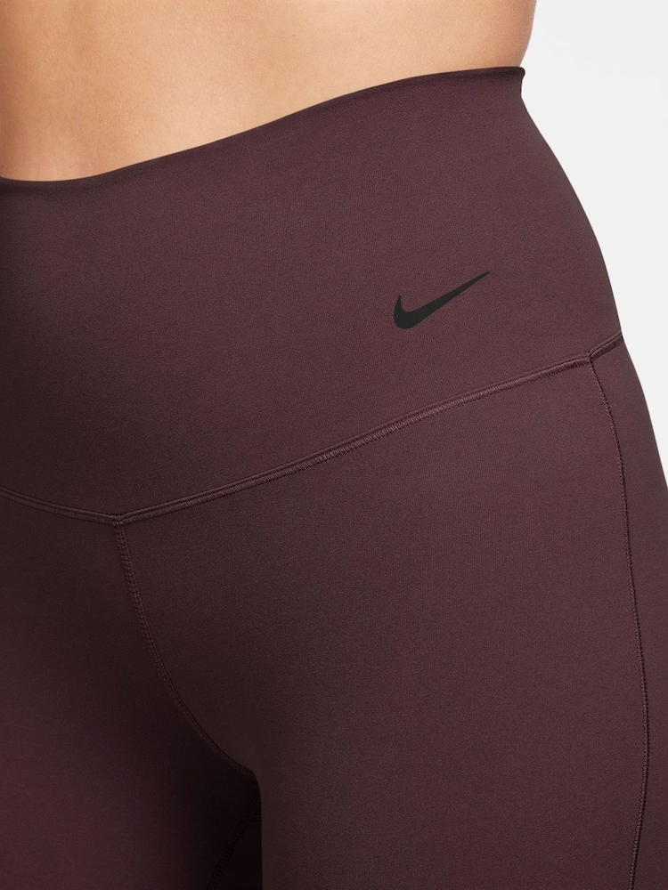 Nike Burgundy Crush Zenvy High-Waisted Flared Leggings - Image 3 of 3 Nike Burgundy Crush Zenvy High-Waisted Flared Leggings - Image 3 of 3