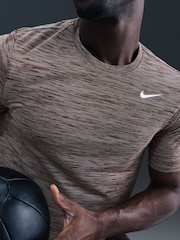 Nike Brown Dri-Fit Training T-Shirt - Image 1 of 5