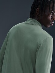 Nike Clay Green Dri-FIT Pacer Quarter Zip Running Top - Image 4 of 5