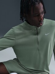 Nike Clay Green Dri-FIT Pacer Quarter Zip Running Top - Image 5 of 5