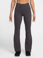 Nike Grey Zenvy High-Waisted Flared Leggings - Image 1 of 3