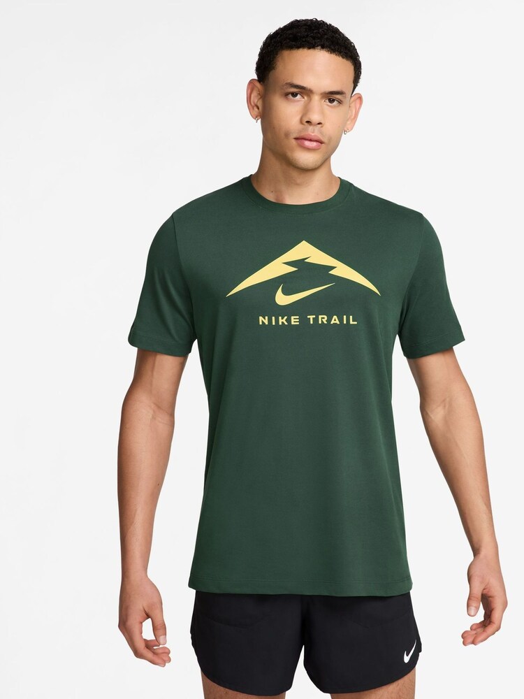 Nike Fir Green Dri-FIT Pacer Quarter Zip Running Top - Image 2 of 3