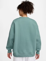 Nike Cannon Blue Oversized Phoenix Fleece Crew Neck Sweatshirt - Image 2 of 3