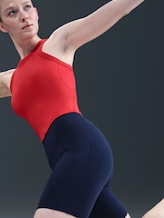 Nike Midnight Navy One High Waisted 8 Inch Biker Shorts with Pockets - Image 5 of 6