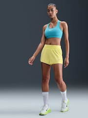 Nike Yellow Swift Dri-FIT Mid Rise 2-In-1 Running Shorts - Image 5 of 6