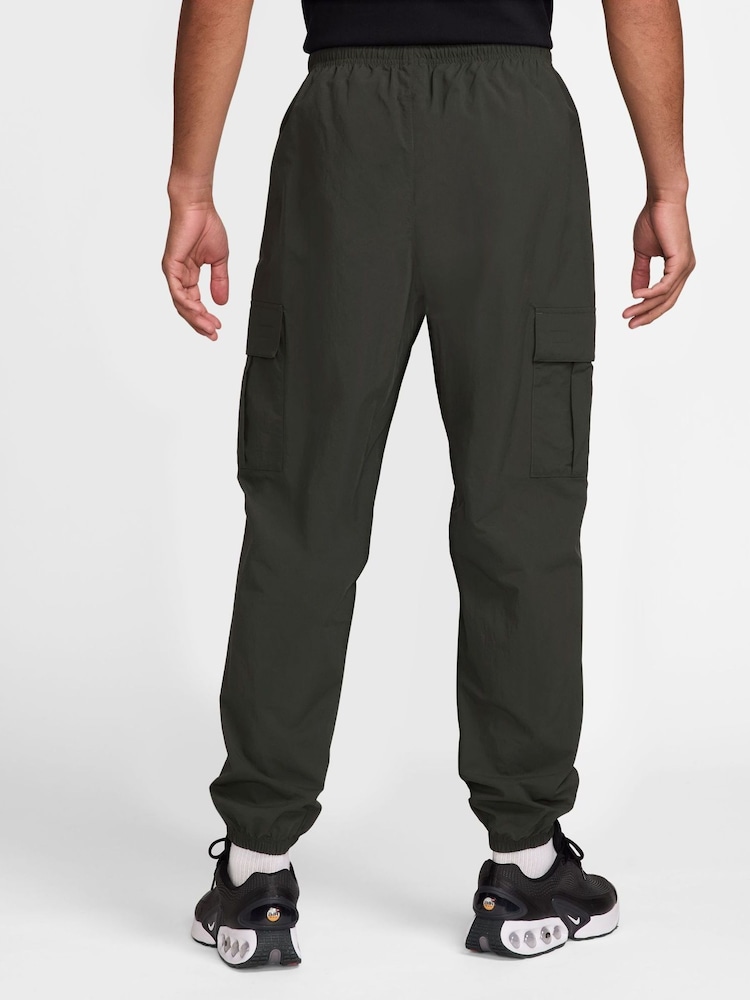 Nike Dark Brown Club Woven Cargo Joggers - Image 2 of 3 Nike Dark Brown Club Woven Cargo Joggers - Image 2 of 3