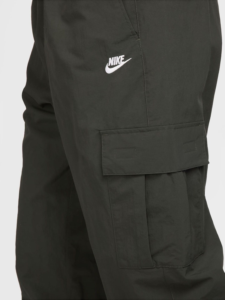 Nike Dark Brown Club Woven Cargo Joggers - Image 3 of 3 Nike Dark Brown Club Woven Cargo Joggers - Image 3 of 3
