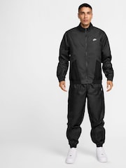 Negro/Blanco - Nike Club Woven Colour Block Tracksuit - Imagen 1 de 3